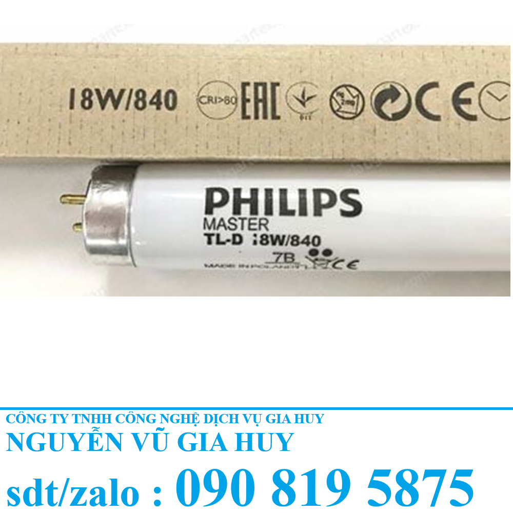 Bóng đèn TL84 cho tủ so màu Philips TL-D 18W/840