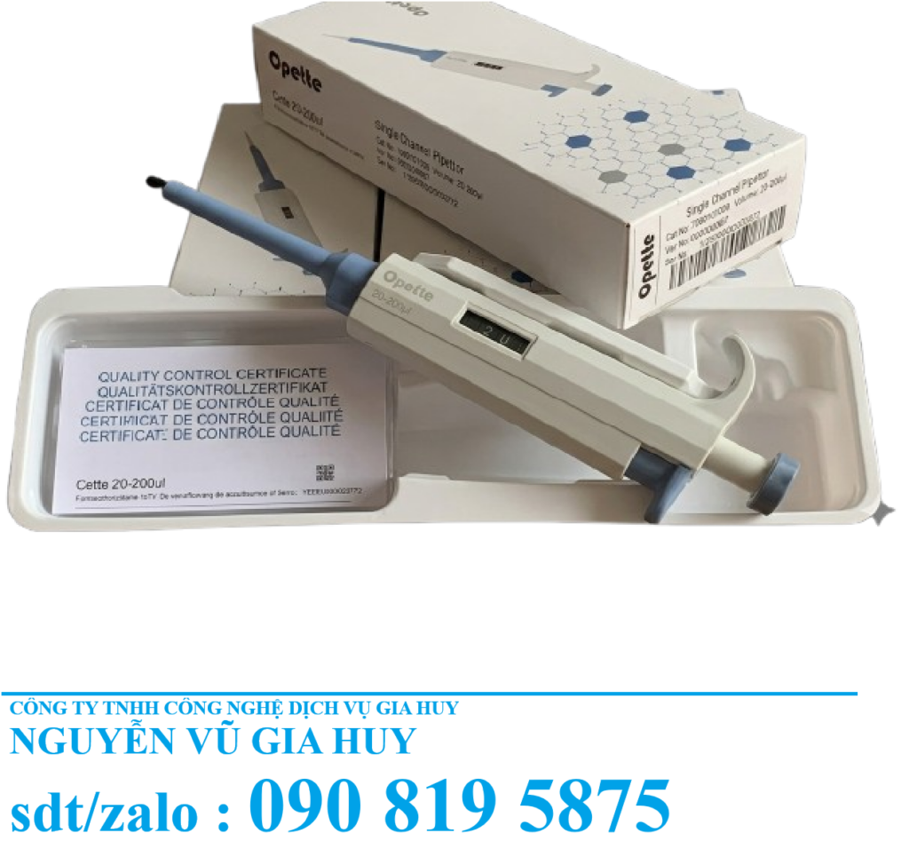Micropipet Tự Động 1 Kênh 0.1–1000µl | Chính Xác – Bền Bỉ – Giá Tốt